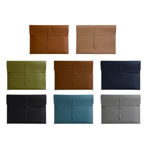 Elegant Leather File Folder Letter Size Leather Document Case for Travel Business Meetings Office Document Management