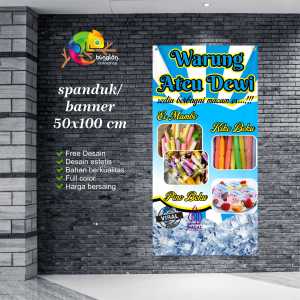 Cetak Spanduk Banner Warung Jajanan