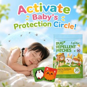 72pcs Mosquito Repellent Patches Non‑Toxic Cartoon Anti‑Mosquito Stickers Safe Citronella Patches For Newborn Kids Adults Indoor & Outdoor Summer Essential