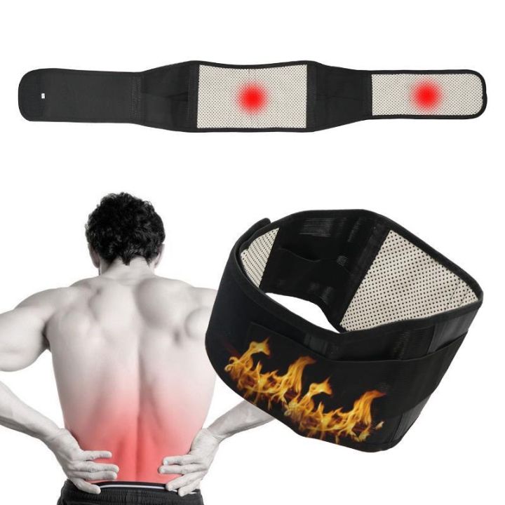 Adjustable Waist Tourmaline Self Heating Magnetic Therapy Back Waist  Support Belt Lumbar Brace Massage Band Health Care