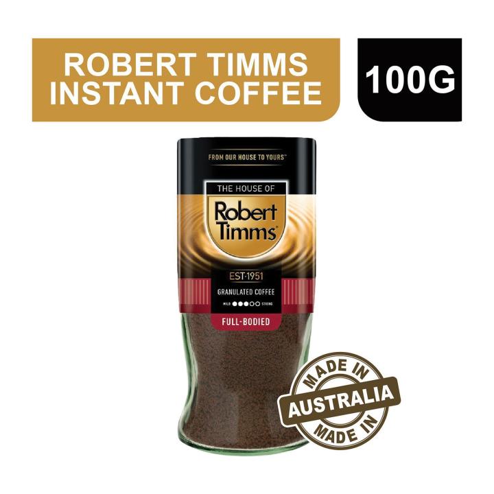 Robert Timms Instant Soluble Coffee (FullBodied) 100G Lazada Singapore