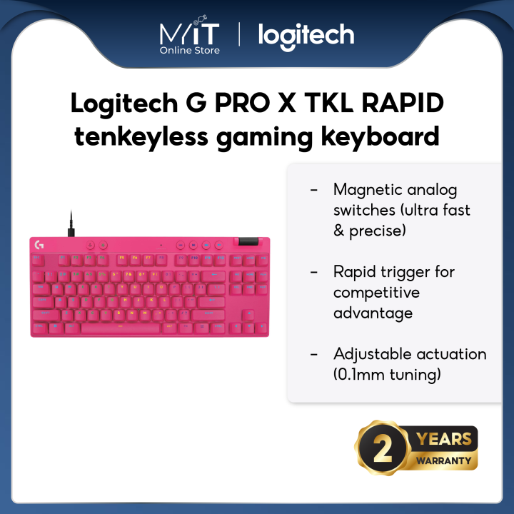 Logitech G PRO X TKL RAPID tenkeyless gaming keyboard with Magnetic ...