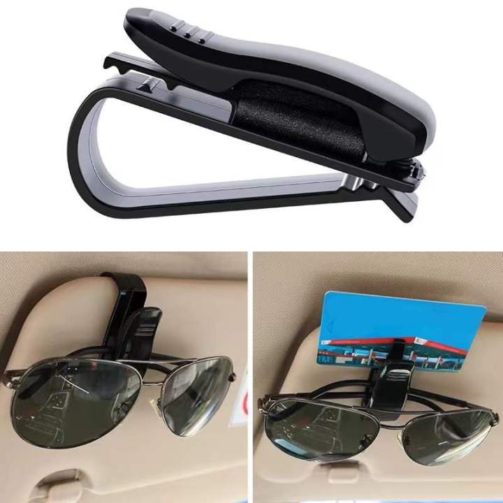 Fastener Cip Car Sunglasses Holder Car Glasses Cases Ticket Card Clamp ...