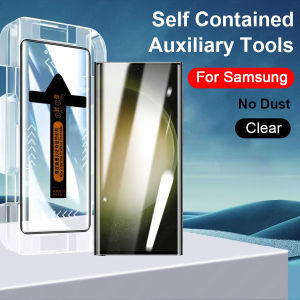 One Click Easily install Full Tempered Glass for Samsung Galaxy S25 S24 S23 Ultra S23Ultra S23 Plus + S23Plus S23 FE Clear Anti Blue Light Privacy Easy Installation Screen Protector Film