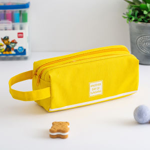 Large-capacity Handle Double-layer Pencil Bag Pencil Box