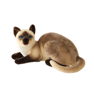 Siamese mèo Búp bê nhồi bông như thật nhung lông Ngắn Mèo Đồ chơi gối nhồi bông cho chiếc ghế dài decors tất cả các tuổi âu yếm đồ chơi món quà sinh nhật