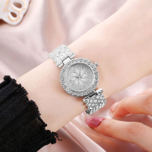 Fashion Women Bracelet Watch Quartz Wristwatch Luxury Rhinestone Rose Gold Ladies Watch Set Korean Trend Gift for Women⚡PH deliveryIn stock⚡