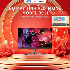 Máy tính All In One AOC A99 N95 8GB 512GB SSD Màn hình 23.8 Inch Pin UPS tháo rời