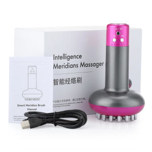 KONKA Electric Meridian Brush Gua Sha Body Massager Electric Guasha Meridian Brush 6 Speed Microcurrent Vibration Heating Therapy Anti Cellulite Body Slimming Massager Rechargeabl