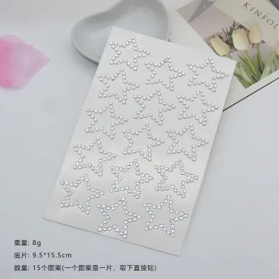 DIY Kreatif Anak-Anak Dan Dewasa Stiker Berlian Kristal Untuk Riasan Di Muka Super Cantik