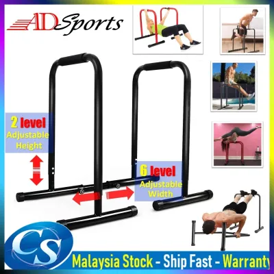 CS Mall : ADSPorts F37 Dip Station Heavy Duty Dip Stands Fitness Workout Dip bar Station Stabilizer Parallel Bars Push Up Stand