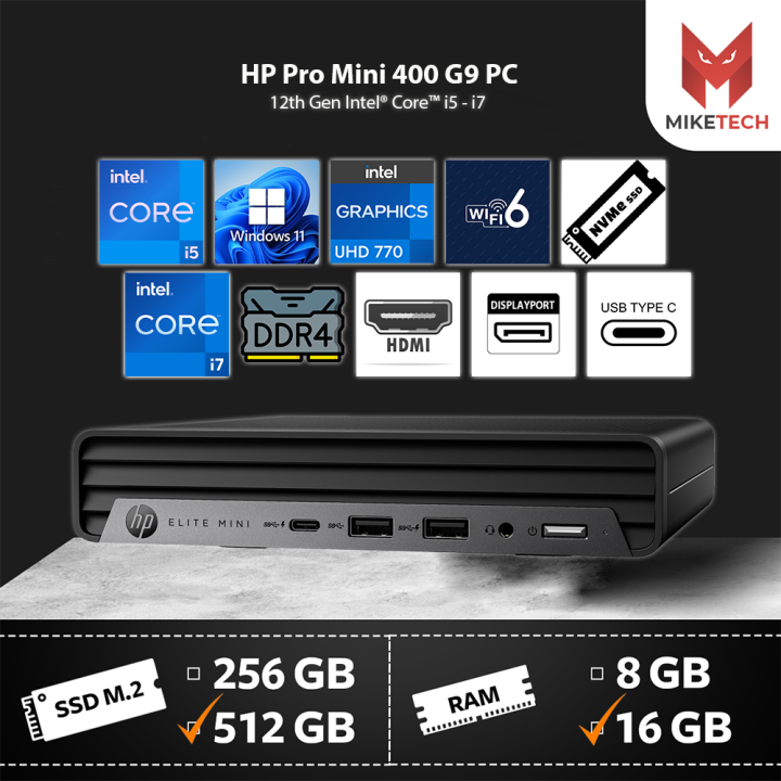 ミニ/HP 400 G9/i5-13500T+16G+Nvme512G+1TB HP 400 G9/i5-