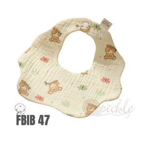 6 Layers 100% Cotton Gauze U-shaped Pure Cotton Baby Bib Kids Bib Newborn Bib Burp Cloths Feeding Bib