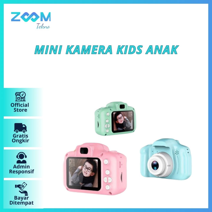 ZOOM TEKNO Mini Kamera Kids Anak Camera Kid Action Cam Camera - Main Image