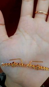Anting Tusuk Gold Full Permata