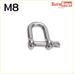 E.B. D-Type/U-Shaped Shackle Buckle D Ring Lock Bow Shackle Wire Rope Fastener Hardware Accessorie M4 M6 M8