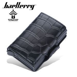 PRODUK IMPOR BAELLERRY K9171 DOMPET KARTU LONTAR DUAL BOX MOTIF ULAR KULIT SINTETIS