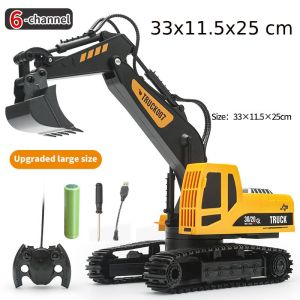 Máy Xúc Điều Khiển Từ Xa Hợp Kim Cỡ Lớn Cho Bé – Xe Công Trình Đào Đất Mới Nhất 2026