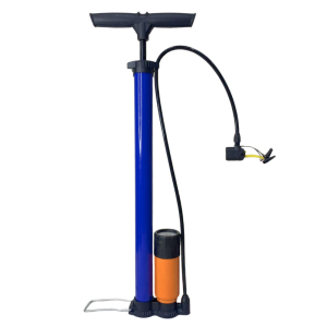 POMPA SEPEDA TABUNG PANJANG + METER (ADA CHUCK)  / POMPA TANGAN / HAND PUMP / POMPA UDARA