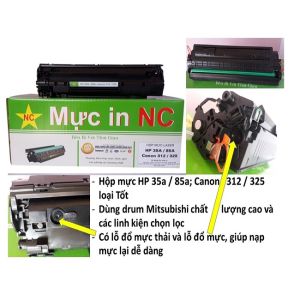 Hộp mực máy in hp 1102 chính hãng NC mực in 85a in đậm đẹp bảo hành 12 tháng in 1.500 trang. Cartridge máy in HP p1102 1102w 1132 1212 m1212nf 1102