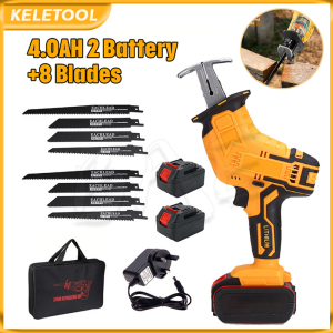 Cordless Reciprocating Saw Electric Saw Portable Cutting Saber Saw Wood Metal PVC Pipe Cutting Power Tools