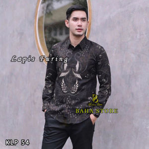 Kemeja Batik Lapis Furing Premium Quality Adem Tebal Ready Size Jumbo Batik Pria