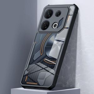 Case For Infinix GT 20 Pro 5G 4G GT20 20Pro 2024 Phone Casing Back Cover Clear View Transparent Acrylic Shockproof Bumper Soft TPU Edge Anti Drop