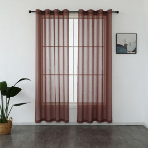 BLINDS FOR HOME 100% Blackout Curtains For Bedroom Linen Texture Solid Color Curtains 55 Inch (About 140cm) Wide Insulated Curtains For Living Room Bedroom Grommet Room Darkening-1PCS