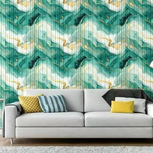 lucky Kitchen Bathroom Adhesive Wall Paper Waterproof Foil Anti-oil Wrap Stickers Size: 50 Meters x 45cm