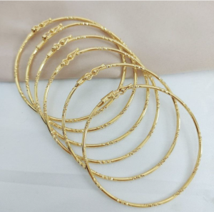 BARU!!! gelang keroncong Wanita buka samping TIDAK PUDFAR DAN TIDAK BERKARAT LAPIS EMAS 24K ASLI