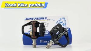 Road Bike Pedals 9/16" Sealed Bearings & Nylon Clipless Bicycle Pedals with Cleats Set for 3-Bolt Cycling Shoes