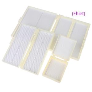 {Ehiet} พลาสติก Microscope SLIDE BOX 25/50/100pcs กล่องเก็บของชีวภาพ