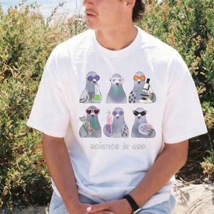 [Local Stock] VCC Science Teacher Pigeon Graphic Printed Tshirt Chemistry Biology Physics T-Shirt Crew Neck Short Sleeve Cotton Summer Man Tees