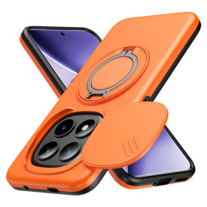 Ring Holder Armor Phone Case For Xiaomi Redmi Note 15 5G Note15 Pro 4G Pro+ Plus Slide Camera Protect Back Cover
