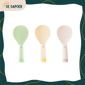 Centong Nasi Berdiri Tempel Silicon Spoon Rice Anti Lengket Sendok Nasi Standing Tahan Panas