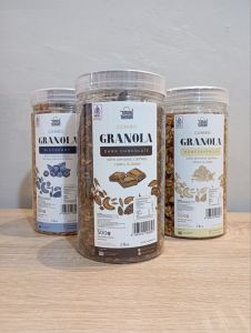 Granola Cemilan Sehat Dari Campuran Oat Kismis Kurma Dan Kacang - Kacangan Kering Ukuran 500gram 100% Organik Bonus Peci Rajut