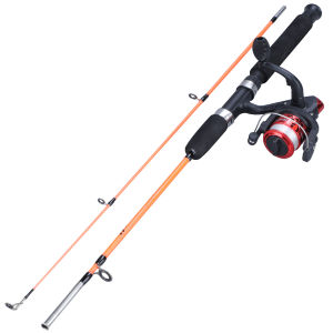 [COD]Fishing Rod Set Full Set 1.2m 1.8m 2 Sections Fishing Rod and Spinning Fishing Reel and Fishing Accessories Fishing Rod Complete Set
