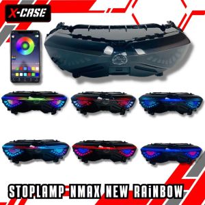 X-Case Wd80 Lampu Stoplamp Nmax New Rgb Connect To Hp 2020-2022 Stop Belakang Nmax Baru Colorful