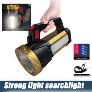 Waterproof Handheld Diving Flashlight with Side Light Long Battery Life LED for Night Diving and Outdoor Activities