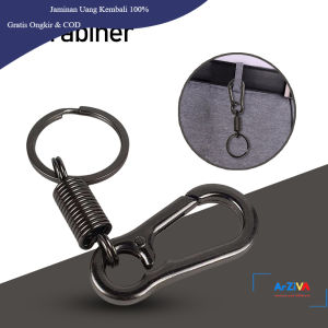 Ourpgone Karabiner Per Spring Carabiner Keychain Stainless Steel - LC-111 - Black