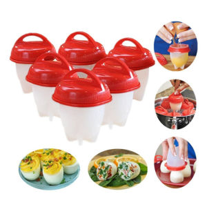 1/5 Chiếc Nồi Hấp Cốc Nhỏ Luộc Trứng Lòng Đào Khuôn Silicon Chống Dính Nồi Nấu Trứng Cốc Hấp Dụng Cụ Nhà Bếp