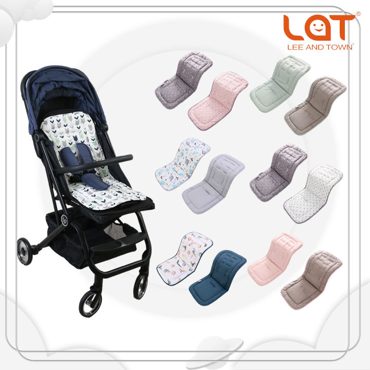 LAT Reversable Baby Stroller Cushion Mat Baby Car Seat Cushion Cotton  Universal Baby Chair Pad Stroller Pad Eating Chair Cushion Seat Newborn  Baby