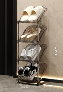 Household light luxury high value stainless steel multitier shoe rack