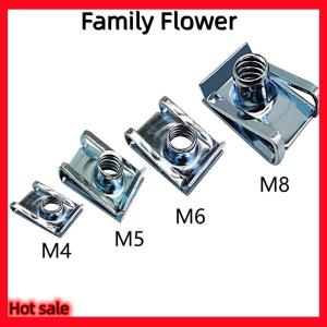 Family Flower Flash Sale 10Pcs M4 M5 M6 M8 Xe Mùa Xuân Thép U Loại Clip Với Chủ Đề 8Mm 5Mm 6Mm 4Mm Hạt Reed Cho Tự Động Xe Máy Xe Tay Ga ATV Xe Máy