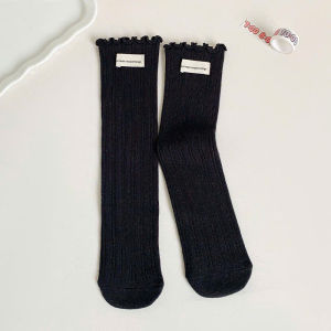 Tất Cotton Mềm Mịn Màu Pastel Viền Xoăn Phong Cách Hàn Quốc Cho Bé Từ 1-12 Tuổi VG30