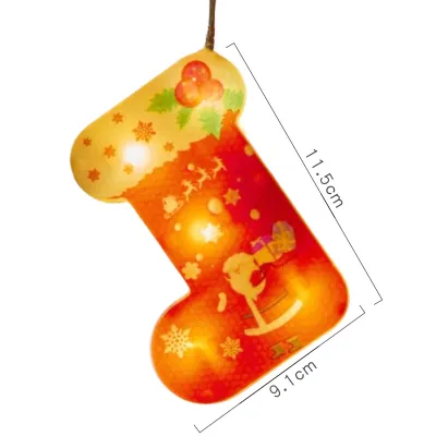 LED Fairy Lights Santa Claus /Snowflake/Socks/Bow /Christmas Tree/House Xmas Lantern Battery Operated Christmas Lights Decorations Party Needs Indoor Ornaments Xmas Lights Curtain Style Home Decor