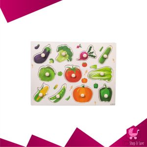BabyShop-M324 Puzzle Kayu Knob Mainan Kayu Puzzle Angka Abjad Anak Mainan Edukasi Anak Wooden Puzzle