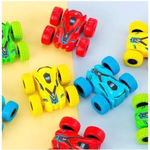 [TM55]Mobil Mainan 2 Sisi Warna Solid / Mobil Putar Bolak Balik / Mobil Mainan Roda Besar / 2 Side Car Full Color