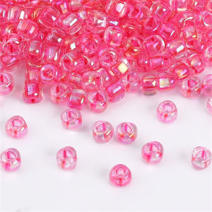 4Mm Cao kính chất lượng Hạt Với Tam Giác Lỗ đệm kính Hạt Cho Tự Làm làm đồ trang sức phụ kiện may mặc 10G Khoảng 140Pcs
