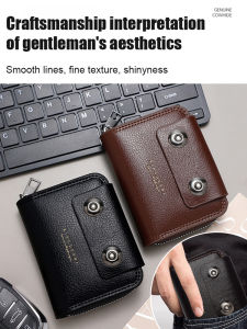 Vintage card holder Business card holder Double Magnetic Clasp Multicard slot Waterproof and wearresistant Large capacity Coin Business Card Case Portable Card Case Business